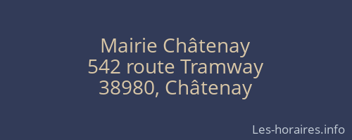 Mairie Châtenay