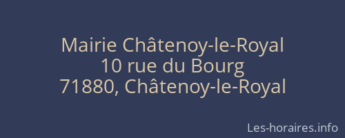 Mairie Châtenoy-le-Royal