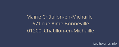 Mairie Châtillon-en-Michaille