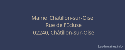 Mairie  Châtillon-sur-Oise
