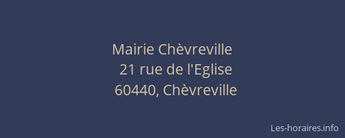 Mairie Ch&egrave;vreville