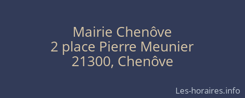 Mairie Chenôve