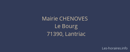 Mairie CHENOVES
