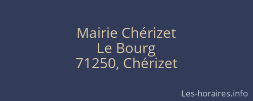 Mairie Chérizet