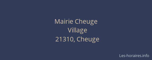 Mairie Cheuge