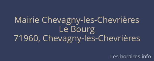 Mairie Chevagny-les-Chevrières