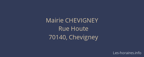 Mairie CHEVIGNEY