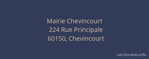Mairie Chevincourt