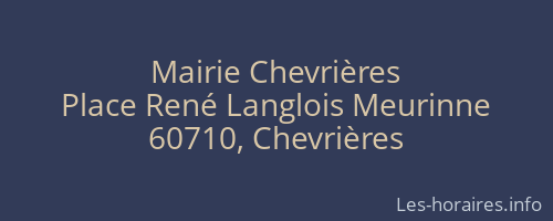 Mairie Chevrières