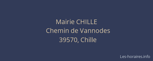 Mairie CHILLE
