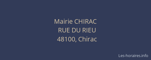 Mairie CHIRAC