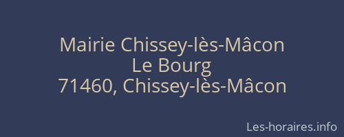 Mairie Chissey-lès-Mâcon