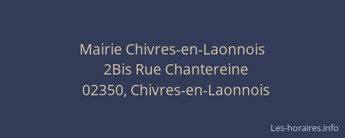 Mairie Chivres-en-Laonnois