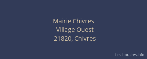 Mairie Chivres