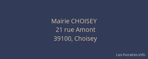 Mairie CHOISEY