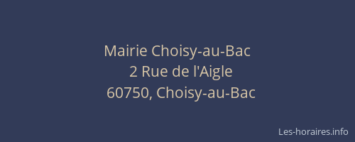 Mairie Choisy-au-Bac