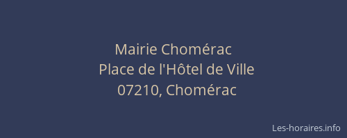 Mairie Chomérac