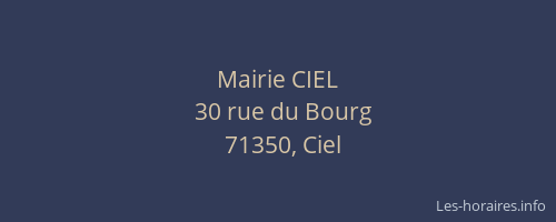 Mairie CIEL
