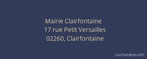 Mairie Clairfontaine