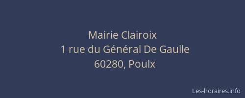 Mairie Clairoix