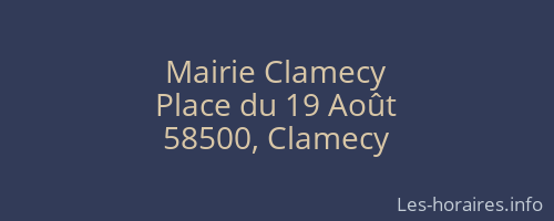 Mairie Clamecy