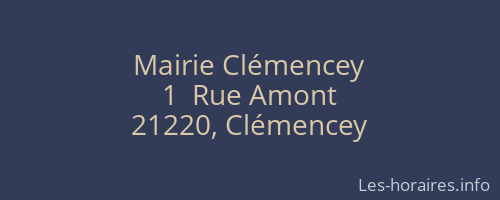 Mairie Clémencey