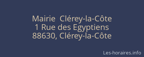 Mairie  Clérey-la-Côte