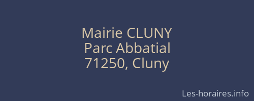 Mairie CLUNY