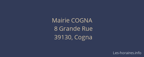Mairie COGNA