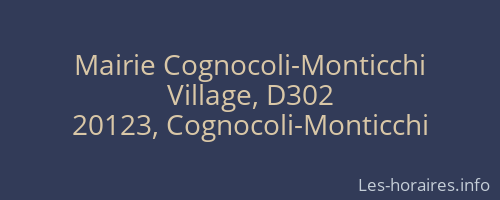 Mairie Cognocoli-Monticchi