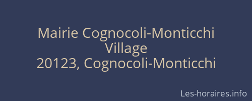 Mairie Cognocoli-Monticchi