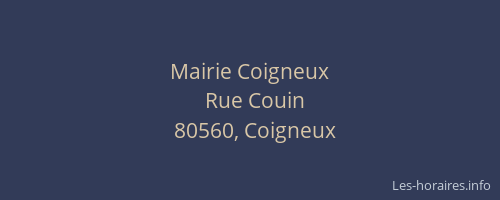 Mairie Coigneux