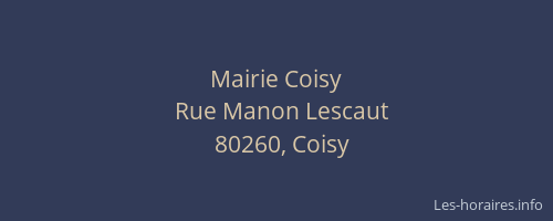 Mairie Coisy