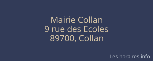Mairie Collan