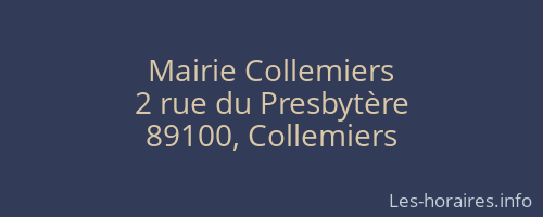 Mairie Collemiers