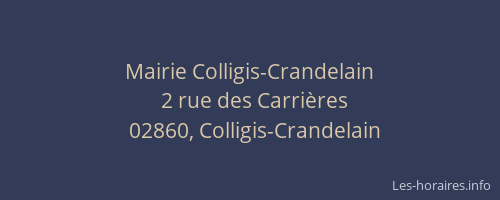 Mairie Colligis-Crandelain
