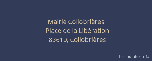 Mairie Collobrières