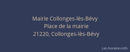 Mairie Collonges-l&egrave;s-B&eacute;vy