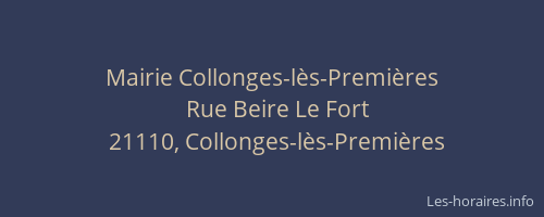 Mairie Collonges-lès-Premières