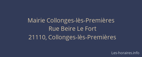 Mairie Collonges-l&egrave;s-Premi&egrave;res