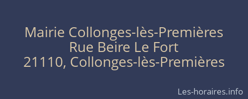 Mairie Collonges-lès-Premières