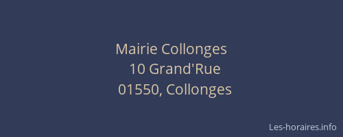 Mairie Collonges