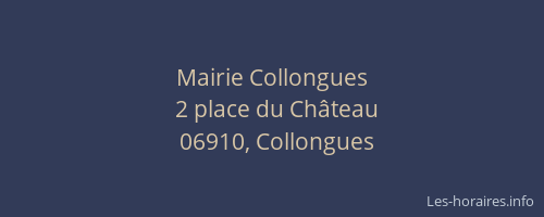 Mairie Collongues