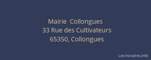 Mairie  Collongues