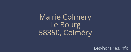 Mairie Colméry