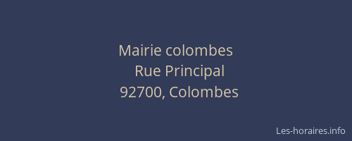 Mairie colombes