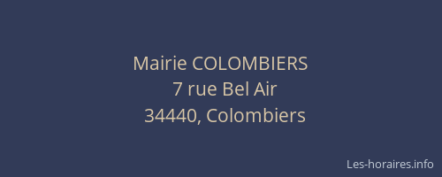 Mairie COLOMBIERS