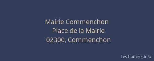 Mairie Commenchon