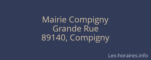 Mairie Compigny