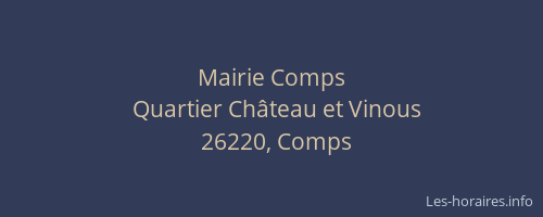 Mairie Comps